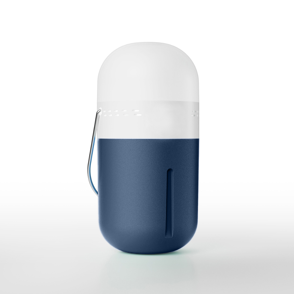 Capsula di luce dell'acqua salata blu scuro
