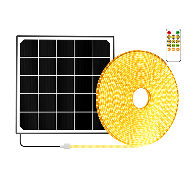 Solar-Powered Flexible Tape String Lights