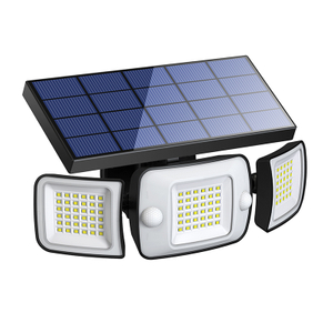 Luci da parete solare impermeabile esterna con sensore di movimento 270 ° largo 1200lm 